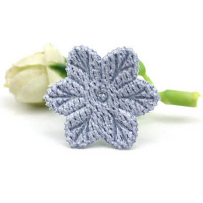 64 kom 2,5 cm Sakura šesterokutni cvijet Podstavljene aplikacije Za dječje rukotvorine Pokrivala za glavu Dodaci DIY kopče za kosu Ukrasi veleprodaja