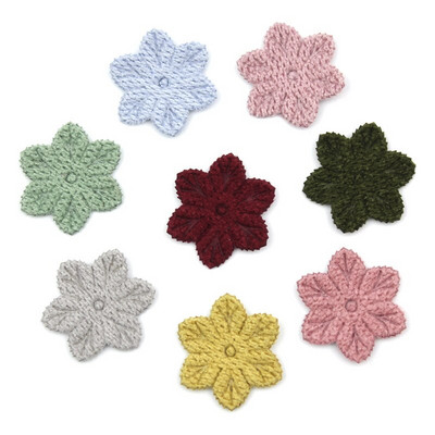 64 kom 2,5 cm Sakura šesterokutni cvijet Podstavljene aplikacije Za dječje rukotvorine Pokrivala za glavu Dodaci DIY kopče za kosu Ukrasi veleprodaja