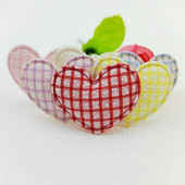 100kom 3,5*3CM aplikacije od gingham tkanine za odjeću, šeširi, pribor za šivanje, DIY pokrivala za glavu, kopča za kosu, mašne, ukrasne zakrpe