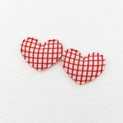 100kom 3,5*3CM aplikacije od gingham tkanine za odjeću, šeširi, pribor za šivanje, DIY pokrivala za glavu, kopča za kosu, mašne, ukrasne zakrpe