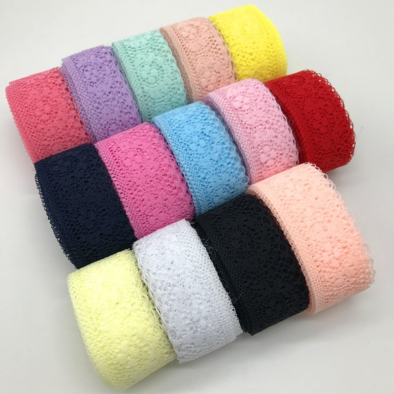 10 jardų / sklypas 35 mm nėrinių juostelė dvišaliai rankdarbiai, siuvinėti nėrinių apdaila, nėrinių papuošimai "pasidaryk pats" siuvimo audinys