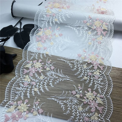 Dvišaliai išsiuvinėti nėriniai, tinkleliai, siuvinėjimas, tiulis, nėrinių audinys, tinklelis „pasidaryk pats“ nėrinių siuvimo audinys Liemenėlės amatai, skirti „Lignerie“ adatų darbui