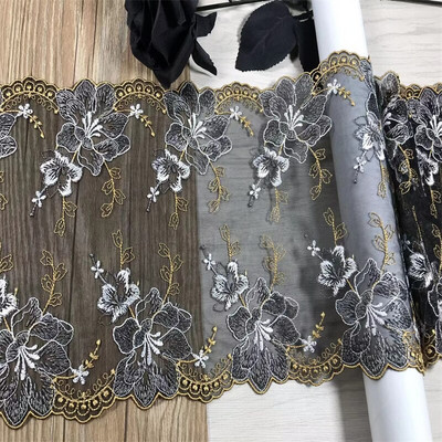 Dvišaliai išsiuvinėti nėriniai, tinkleliai, siuvinėjimas, tiulis, nėrinių audinys, tinklelis „pasidaryk pats“ nėrinių siuvimo audinys Liemenėlės amatai, skirti „Lignerie“ adatų darbui