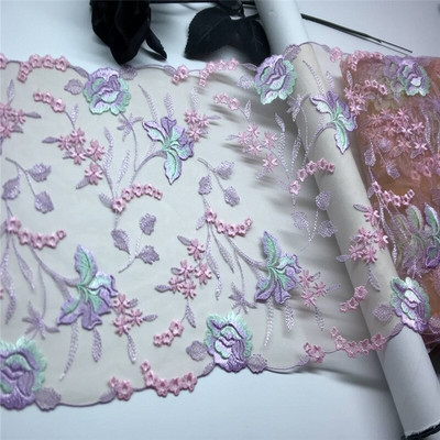 Dvišaliai išsiuvinėti nėriniai, tinkleliai, siuvinėjimas, tiulis, nėrinių audinys, tinklelis „pasidaryk pats“ nėrinių siuvimo audinys Liemenėlės amatai, skirti „Lignerie“ adatų darbui