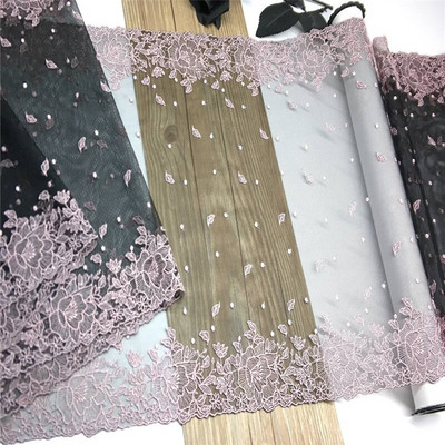 Dvišaliai išsiuvinėti nėriniai, tinkleliai, siuvinėjimas, tiulis, nėrinių audinys, tinklelis „pasidaryk pats“ nėrinių siuvimo audinys Liemenėlės amatai, skirti „Lignerie“ adatų darbui