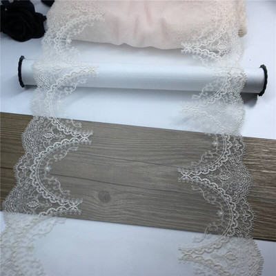 Dvišaliai išsiuvinėti nėriniai, tinkleliai, siuvinėjimas, tiulis, nėrinių audinys, tinklelis „pasidaryk pats“ nėrinių siuvimo audinys Liemenėlės amatai, skirti „Lignerie“ adatų darbui