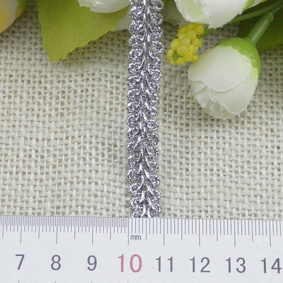 5 m aukso sidabro nėrinių apdailos juostelės kreivė nėrinių audinio siuvimas šimtakojis pinti nėriniai Vestuviniai amatai „pasidaryk pats“ drabužiai aksesuarai dekoravimas