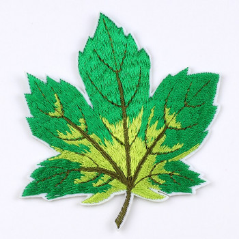 10 τμχ/παρτίδα Κεντημένο Maple Patch Iron On Sew On Leaf Badge For Jeans Clothes Backpack Coats Cap Stickers Diy Appliques Προμηθευτής