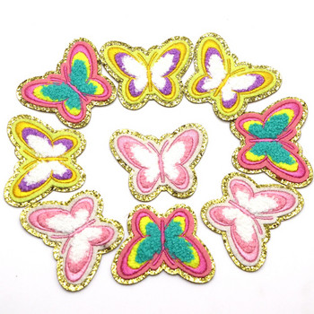 1 τεμ. Butterfuly σενίλ κεντήματα μπαλώματα σίδερο σε ράψιμο σε ένδυμα Αξεσουάρ για παιδικές τσάντες Ρούχα απλικέ Προσαρμοσμένα αυτοκόλλητα