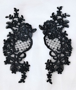 2 tükki valge punane sinine pitsaplikatsioon lilleline litter pitskangast kaunistus rõivamanustele Õmble riidest kostüüm käsitöö