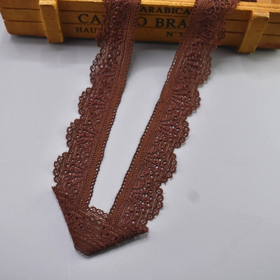 Stretch elastne pitslint 30mm lai valge pits tikitud puuvill elastsus pitsääre kaunistused riided aluspesu õmblemiseks