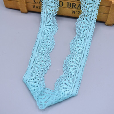 Stretch elastne pitslint 30mm lai valge pits tikitud puuvill elastsus pitsääre kaunistused riided aluspesu õmblemiseks