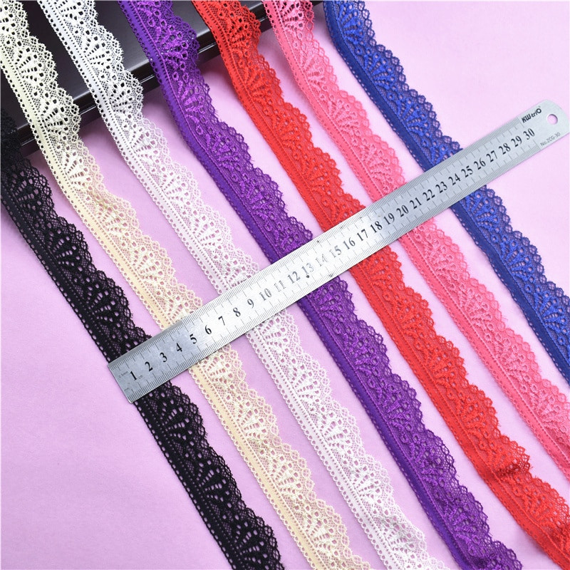 Stretch elastne pitslint 30mm lai valge pits tikitud puuvill elastsus pitsääre kaunistused riided aluspesu õmblemiseks