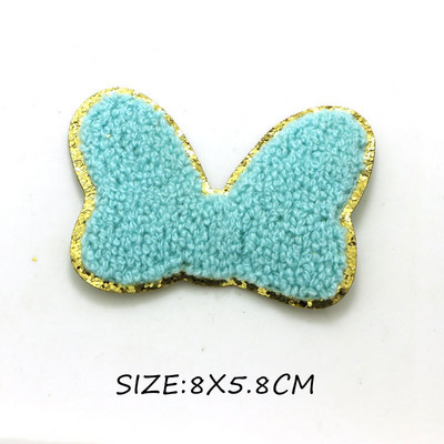 Νέο πετσετάκι φιόγκος καρδιές κέντημα μπαλώματα πούλιες για επιδιόρθωση ρούχων DIY αυτοκόλλητο για υφασμάτινο σίδερο σε τσάντες/τζιν απλικέ σήμα