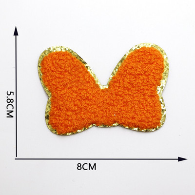 Νέο πετσετάκι φιόγκος καρδιές κέντημα μπαλώματα πούλιες για επιδιόρθωση ρούχων DIY αυτοκόλλητο για υφασμάτινο σίδερο σε τσάντες/τζιν απλικέ σήμα