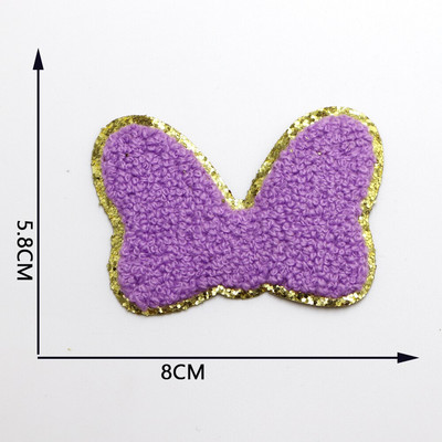 Νέο πετσετάκι φιόγκος καρδιές κέντημα μπαλώματα πούλιες για επιδιόρθωση ρούχων DIY αυτοκόλλητο για υφασμάτινο σίδερο σε τσάντες/τζιν απλικέ σήμα