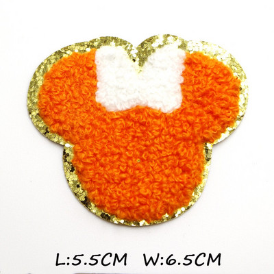 Νέο πετσετάκι φιόγκος καρδιές κέντημα μπαλώματα πούλιες για επιδιόρθωση ρούχων DIY αυτοκόλλητο για υφασμάτινο σίδερο σε τσάντες/τζιν απλικέ σήμα