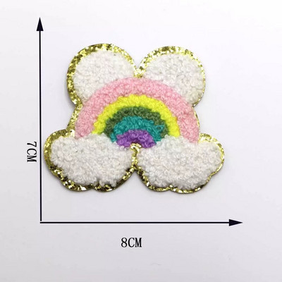 Νέο πετσετάκι φιόγκος καρδιές κέντημα μπαλώματα πούλιες για επιδιόρθωση ρούχων DIY αυτοκόλλητο για υφασμάτινο σίδερο σε τσάντες/τζιν απλικέ σήμα