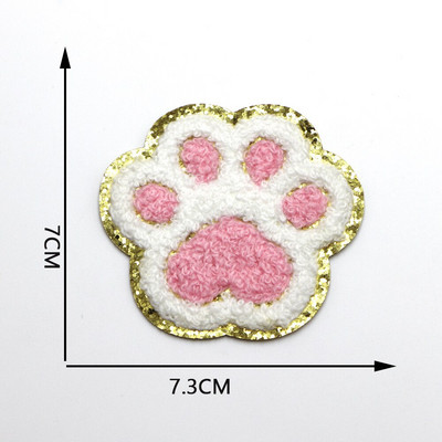 Νέο πετσετάκι φιόγκος καρδιές κέντημα μπαλώματα πούλιες για επιδιόρθωση ρούχων DIY αυτοκόλλητο για υφασμάτινο σίδερο σε τσάντες/τζιν απλικέ σήμα