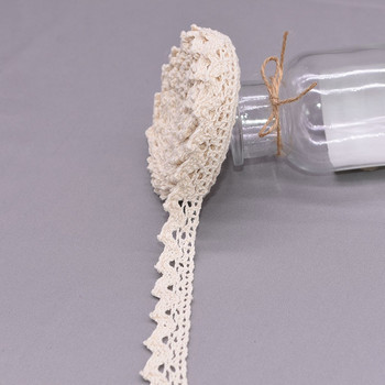 5/10 Yards Λευκό βαμβακερό κεντημένο με δαντέλα κορδέλες Ύφασμα DIY Χειροποίητα ρούχα χειροτεχνίας Αξεσουάρ ραπτικής προμήθειες