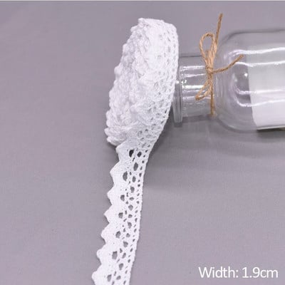 5/10 jardi bijele pamučne izvezene čipkaste obrube vrpce tkanina DIY ručno rađena zanatska odjeća pribor za šivanje