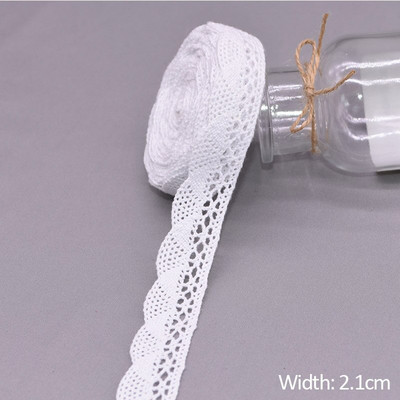 5/10 jardi bijele pamučne izvezene čipkaste obrube vrpce tkanina DIY ručno rađena zanatska odjeća pribor za šivanje