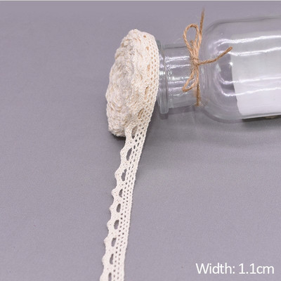 5/10 jardi bijele pamučne izvezene čipkaste obrube vrpce tkanina DIY ručno rađena zanatska odjeća pribor za šivanje
