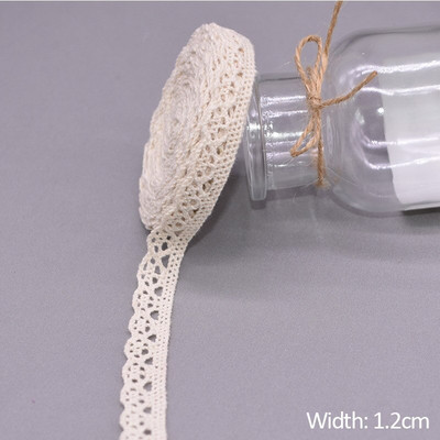 5/10 jardi bijele pamučne izvezene čipkaste obrube vrpce tkanina DIY ručno rađena zanatska odjeća pribor za šivanje