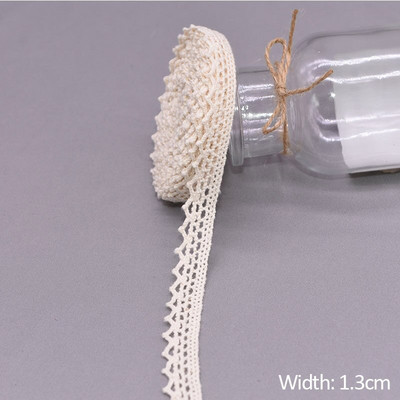 5/10 jardi bijele pamučne izvezene čipkaste obrube vrpce tkanina DIY ručno rađena zanatska odjeća pribor za šivanje