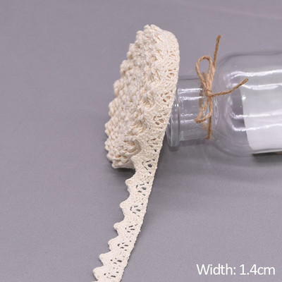 5/10 jardi bijele pamučne izvezene čipkaste obrube vrpce tkanina DIY ručno rađena zanatska odjeća pribor za šivanje