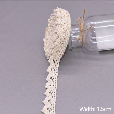 5/10 jardi bijele pamučne izvezene čipkaste obrube vrpce tkanina DIY ručno rađena zanatska odjeća pribor za šivanje