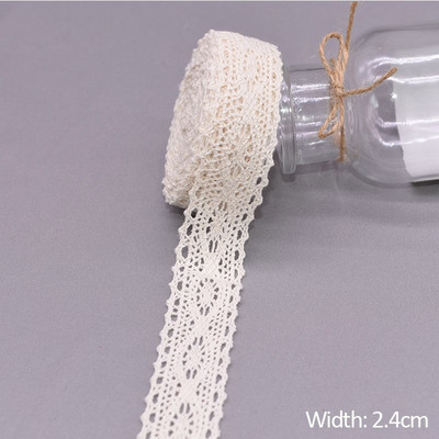 5/10 jardi bijele pamučne izvezene čipkaste obrube vrpce tkanina DIY ručno rađena zanatska odjeća pribor za šivanje