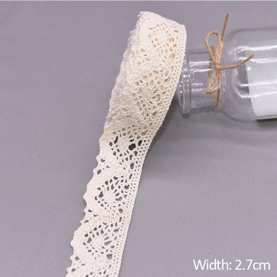 5/10 jardi bijele pamučne izvezene čipkaste obrube vrpce tkanina DIY ručno rađena zanatska odjeća pribor za šivanje