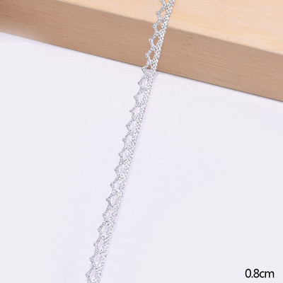 5/10 jardi bijele pamučne izvezene čipkaste obrube vrpce tkanina DIY ručno rađena zanatska odjeća pribor za šivanje