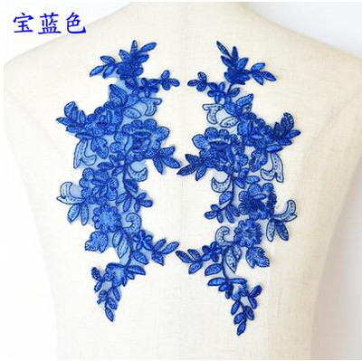 1 par čipkane tkanine s aplikacijama cvjetova za vjenčanje za kostime, haljine, ukrasi, zakrpe, šivane aplikacije, obrti