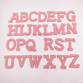 AZ 26Pcs vještački dijamant, aplikacija slova engleske abecede 3D igla na zakrpe za odjeću, zakrpa za torbu