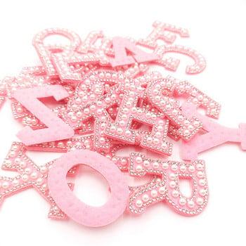 AZ 26Pcs Rhinestone English Alphabet Letter Απλικέ 3D Iron On Patches For Clothing Badge Batch Bag