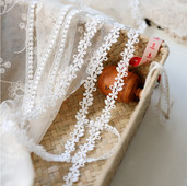 Vruće cvjetne venecijanske čipke od 5 jardi za ukrašavanje odjevnih zavjesa visokokvalitetne venecijanske čipkaste tkanine širine 1,1 cm