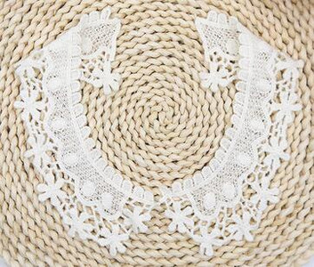 KARŠTA Balta medvilninė slyva bosom rožė siuvinėjimas nėrinių apykaklė Siuvimas Aplikacijos DIY gipiūrinė iškirptė vestuvinės suknelės audinys Priedai