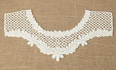 KARŠTA Balta medvilninė slyva bosom rožė siuvinėjimas nėrinių apykaklė Siuvimas Aplikacijos DIY gipiūrinė iškirptė vestuvinės suknelės audinys Priedai