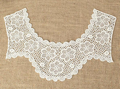 KARŠTA Balta medvilninė slyva bosom rožė siuvinėjimas nėrinių apykaklė Siuvimas Aplikacijos DIY gipiūrinė iškirptė vestuvinės suknelės audinys Priedai