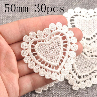 Floră Albă Dantela Applique Plasă Trim Pentru Cusut Pe Țesătură Guipură Articole Nunta Decorare Acasa