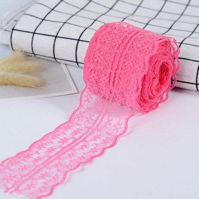 10M Πολύχρωμη κορδέλα δαντέλα 45mm Πλάτος 45mm Ύφασμα Κεντημένη Διχτυωτή Κορδέλα για Αξεσουάρ Ραπτικής Αφρικανική Δαντέλα 30mm