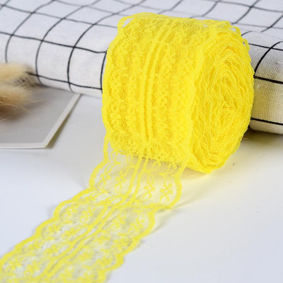 10M Πολύχρωμη κορδέλα δαντέλα 45mm Πλάτος 45mm Ύφασμα Κεντημένη Διχτυωτή Κορδέλα για Αξεσουάρ Ραπτικής Αφρικανική Δαντέλα 30mm