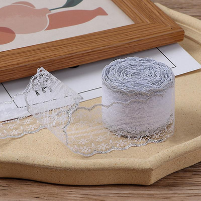 10M Πολύχρωμη κορδέλα δαντέλα 45mm Πλάτος 45mm Ύφασμα Κεντημένη Διχτυωτή Κορδέλα για Αξεσουάρ Ραπτικής Αφρικανική Δαντέλα 30mm