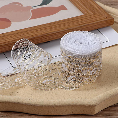 10M Πολύχρωμη κορδέλα δαντέλα 45mm Πλάτος 45mm Ύφασμα Κεντημένη Διχτυωτή Κορδέλα για Αξεσουάρ Ραπτικής Αφρικανική Δαντέλα 30mm