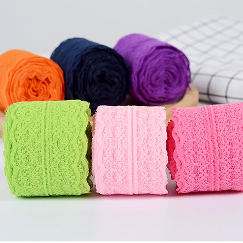 10M Πολύχρωμη κορδέλα δαντέλα 45mm Πλάτος 45mm Ύφασμα Κεντημένη Διχτυωτή Κορδέλα για Αξεσουάρ Ραπτικής Αφρικανική Δαντέλα 30mm