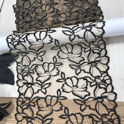 Neoonvärvi tikitud tüllpitsiga meisterdamise kleidi õmblemine värviline pehme kameevõrk kahepoolne tikkimispits nõeltega töötamiseks