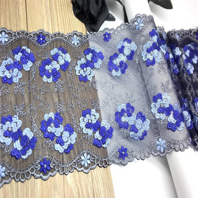 Neoonvärvi tikitud tüllpitsiga meisterdamise kleidi õmblemine värviline pehme kameevõrk kahepoolne tikkimispits nõeltega töötamiseks