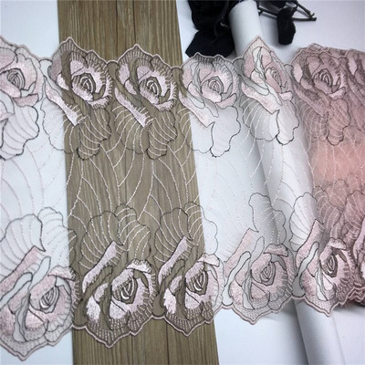 Neoonvärvi tikitud tüllpitsiga meisterdamise kleidi õmblemine värviline pehme kameevõrk kahepoolne tikkimispits nõeltega töötamiseks